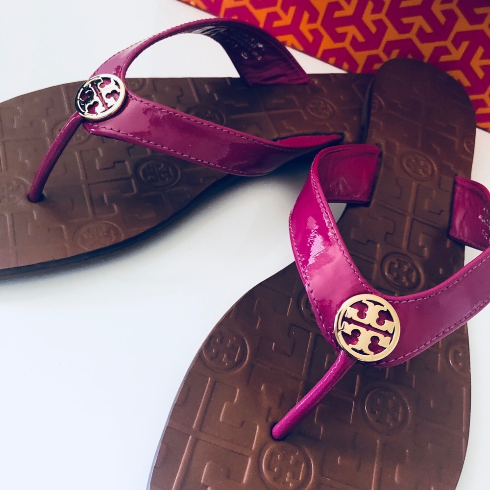 NIB - Tory Burch Thora Leather Flip Flop Size 12